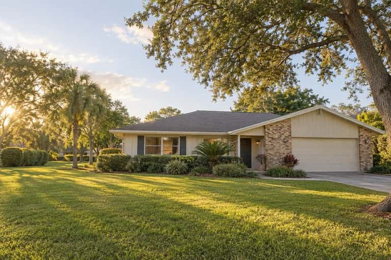 An established Central Florida home on a mature residential lot